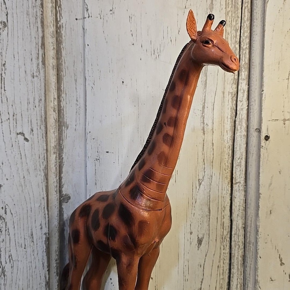 Vintage‎ Imperial 1985 GIRAFFE Figurine Safari Zoo Toy Plastic 14" - Picture 5 of 13